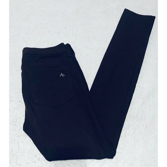 Rag & Bone Womens Size 25 Burgundy Ponte Leggings Jeans Mid Rise Boho - Picture 4 of 10